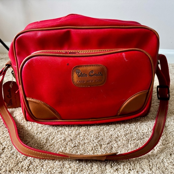 Pierre Cardin Red and Tan TravelBag - Picture 1 of 6